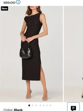 Astr Black Sleeveless Maxi Dress